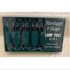 Department 56- Dickens Village Holiday Lamp Post Set (4)